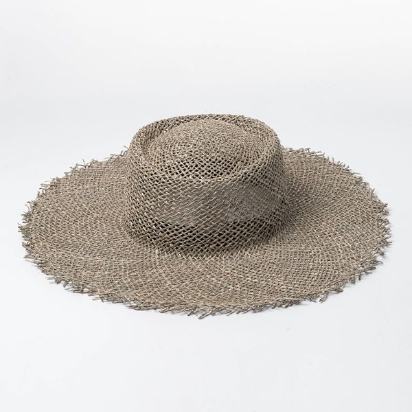 new summer hat wide brim breathable green straw hat for women french style hollow out cool travel vacation beach sun hat y200714, Blue;gray
new summer hat wide brim breathable green straw hat for women french style hollow out cool travel vacation beach sun hat y200714, Blue;gray