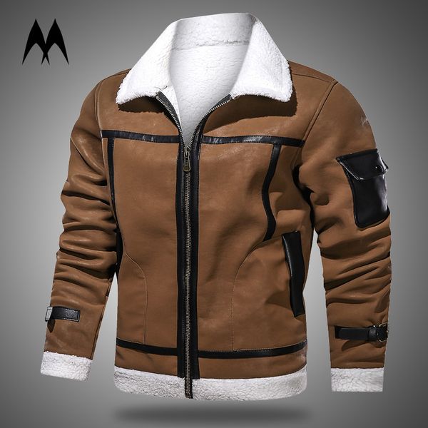 winter suede leather jacket coat men new wool coat mens motorcycle leather jacket thick warm vintage coats mens clothing 201026, Black
winter suede leather jacket coat men new wool coat mens motorcycle leather jacket thick warm vintage coats mens clothing 201026, Black