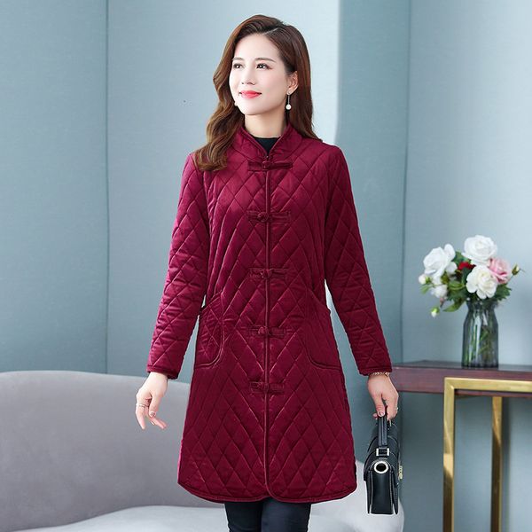 female 2021 new and winter velvet retro-weighted tang cotton quilted mother's fur coat 51oe, Black
female 2021 new and winter velvet retro-weighted tang cotton quilted mother's fur coat 51oe, Black