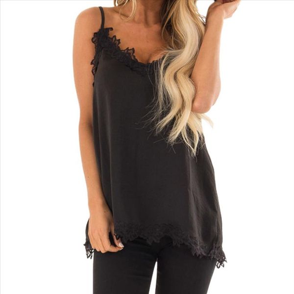 summer women vest solid black v neck shirt girl lace splicing sleeveless vest female halter camisole debardeur femme, White
summer women vest solid black v neck shirt girl lace splicing sleeveless vest female halter camisole debardeur femme, White