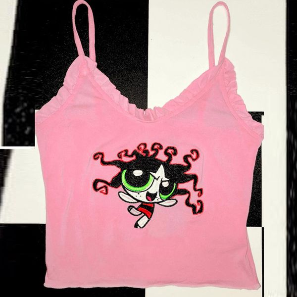 cute kawaii girls pink skinny cami women 2020 summer cartoon embroidery crop harajuku street fashion slim camisole vest y200701, White
cute kawaii girls pink skinny cami women 2020 summer cartoon embroidery crop harajuku street fashion slim camisole vest y200701, White