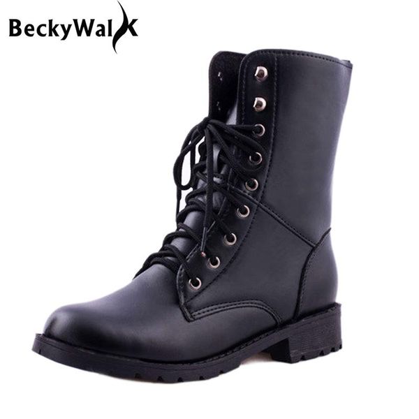 new 2020 autumn winter lace-up ankle boots for women botas femininas black pu leather martin boots plus size shoes woman eu35-42
new 2020 autumn winter lace-up ankle boots for women botas femininas black pu leather martin boots plus size shoes woman eu35-42