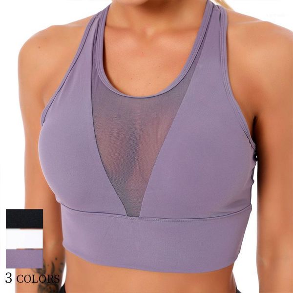 gym clothing 3 color plus size yoga bra high impact sports for women net yarn backless workout absorbing elastic fitness1, White;black
gym clothing 3 color plus size yoga bra high impact sports for women net yarn backless workout absorbing elastic fitness1, White;black