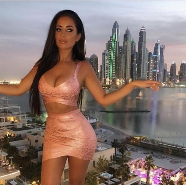 new summer women bodycon bandage sets dress vestidos gold 2 two pieces set deep v celebrity evening party dresses1, Gray
new summer women bodycon bandage sets dress vestidos gold 2 two pieces set deep v celebrity evening party dresses1, Gray