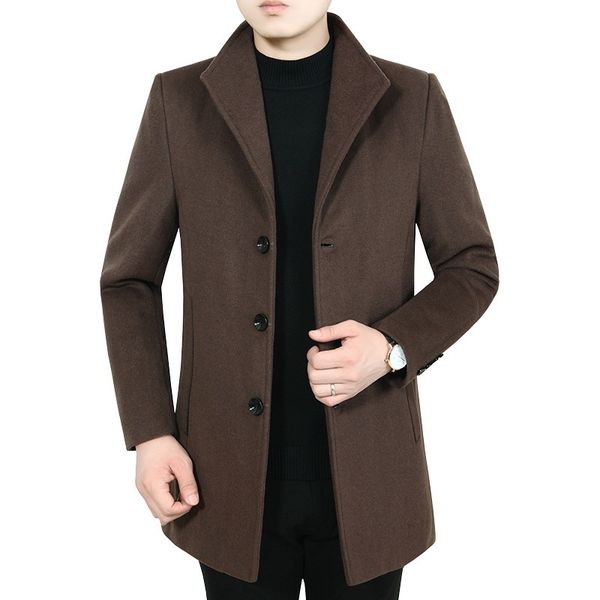2021 new men's winter warm thick coat stylish wool mixtures turn-down collar jacket g3nv, Black;brown
2021 new men's winter warm thick coat stylish wool mixtures turn-down collar jacket g3nv, Black;brown
