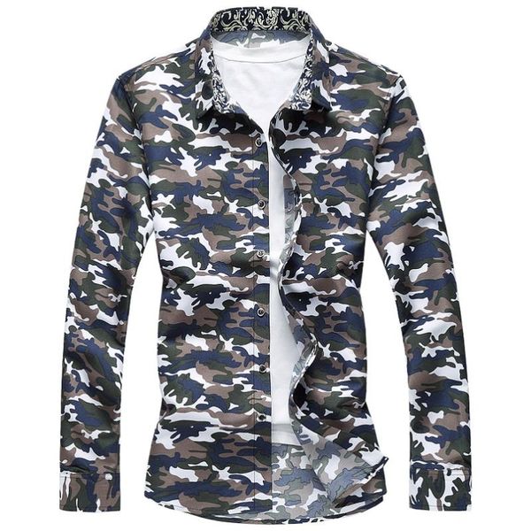 men's casual shirts -6xl camo hawaiian shirt men 2021 spring button down long sleeve plus size camisa social masculina, White;black
men's casual shirts -6xl camo hawaiian shirt men 2021 spring button down long sleeve plus size camisa social masculina, White;black