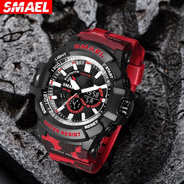 smael new outdoor sports trend leisure multi-function men's electronic watch cross country camouflage watch, Slivery;brown
smael new outdoor sports trend leisure multi-function men's electronic watch cross country camouflage watch, Slivery;brown
