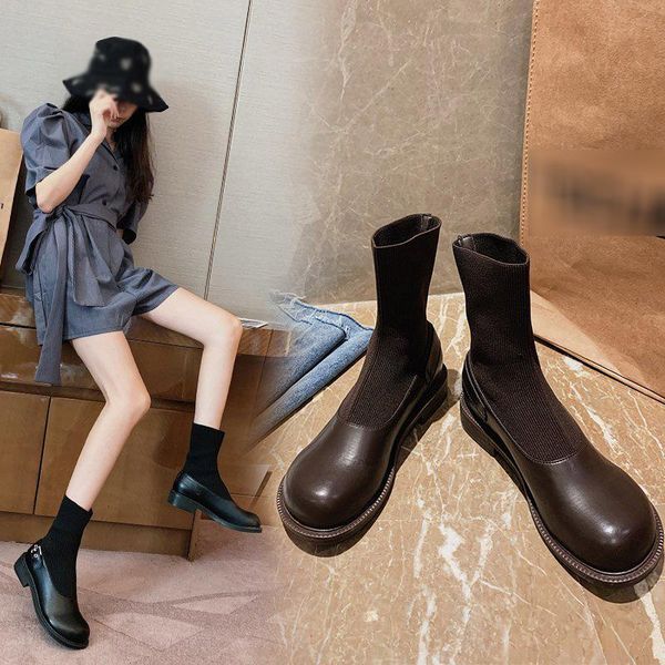 women's shoes low heel boots, stylish stretch sock boots (height 3cm 1.18inches, Black
women's shoes low heel boots, stylish stretch sock boots (height 3cm 1.18inches, Black