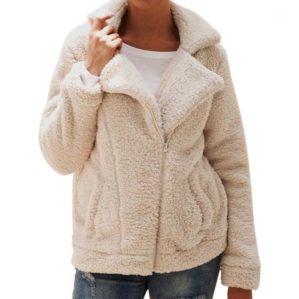faux fur teddy coat women solid colour turn-down collar jackets ladies winter thick warm outwear casual zipper jackets d301, Black
faux fur teddy coat women solid colour turn-down collar jackets ladies winter thick warm outwear casual zipper jackets d301, Black
