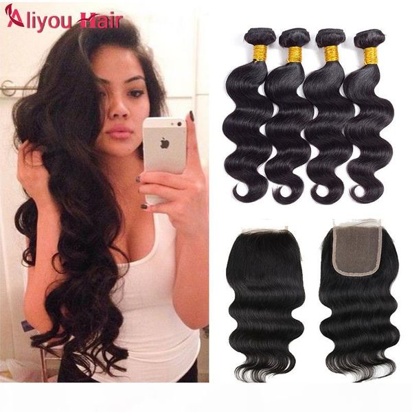 new arrival body wave human hair lace closure with brazilian malaysian indian peruvian body wave hair weaves 4 bundles natural color, Black;brown
new arrival body wave human hair lace closure with brazilian malaysian indian peruvian body wave hair weaves 4 bundles natural color, Black;brown