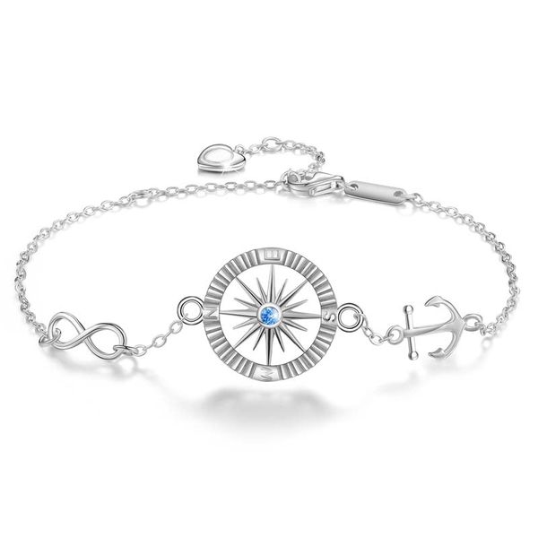 stylever real 925 sterling silver birthstone set rudder shape bracelets for women birthsday gift fashion jewelry, Black
stylever real 925 sterling silver birthstone set rudder shape bracelets for women birthsday gift fashion jewelry, Black