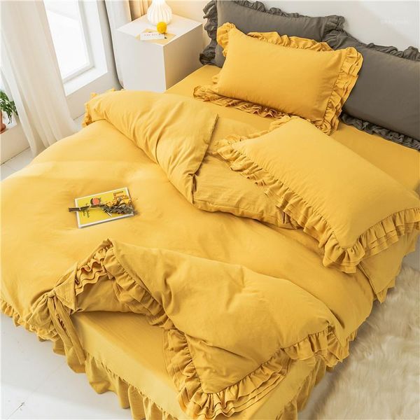 princess style solid bowknot series 4pcs ruffles bed set duvet cover pillowcase bed sheet ginger grey white pink king1
princess style solid bowknot series 4pcs ruffles bed set duvet cover pillowcase bed sheet ginger grey white pink king1