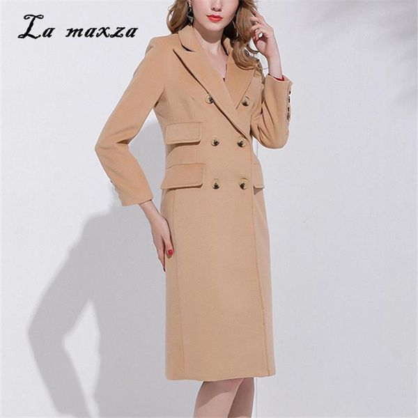 plus size 2020 new arrivals elegant women wool coat fashion streetwear double breasted long slim coat, Black
plus size 2020 new arrivals elegant women wool coat fashion streetwear double breasted long slim coat, Black
