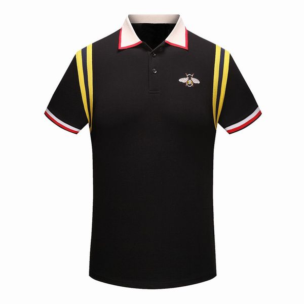 high new novelty 2022 embroidered bees stripes fashion polo shirts shirt hip hop skateboard cotton polos tee #f70, White;black
high new novelty 2022 embroidered bees stripes fashion polo shirts shirt hip hop skateboard cotton polos tee #f70, White;black