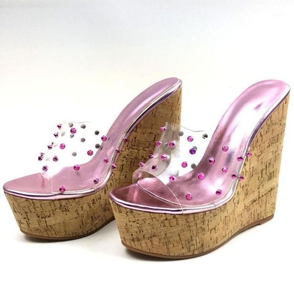 sandals women cork wedge sky high platform pvc mules heel shoes pink us 7 eu371, Black
sandals women cork wedge sky high platform pvc mules heel shoes pink us 7 eu371, Black