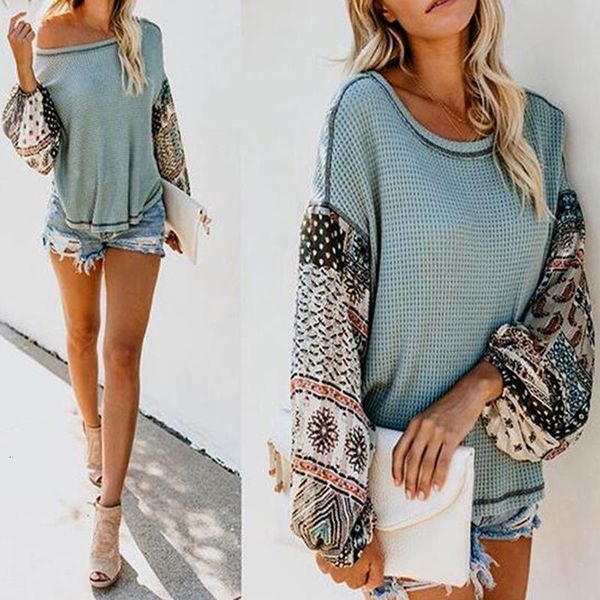 letter new autumn women patchwork knit blouse long sleeve o neck bohemian casual high low ladies loose 2 colors, White
letter new autumn women patchwork knit blouse long sleeve o neck bohemian casual high low ladies loose 2 colors, White