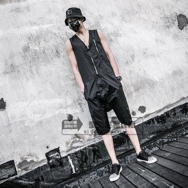 2021 new summer coveralls young men of individual character style fly seven minutes long pants hairstylist working overalls. s-6xl su90, Black
2021 new summer coveralls young men of individual character style fly seven minutes long pants hairstylist working overalls. s-6xl su90, Black