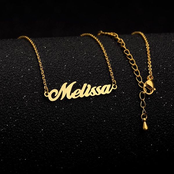 women choker stainless steel name necklace fashion custom letters number nameplate pendant chain jewelry wedding gift bff, Silver
women choker stainless steel name necklace fashion custom letters number nameplate pendant chain jewelry wedding gift bff, Silver