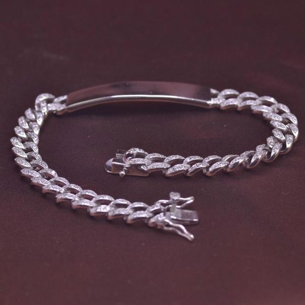 fully cz iced out hip hop miami cuban chain, Black