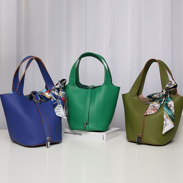 vegetable basket hand new imitation leather litchi pattern bucket bag women's large capacity korean fashion
vegetable basket hand new imitation leather litchi pattern bucket bag women's large capacity korean fashion