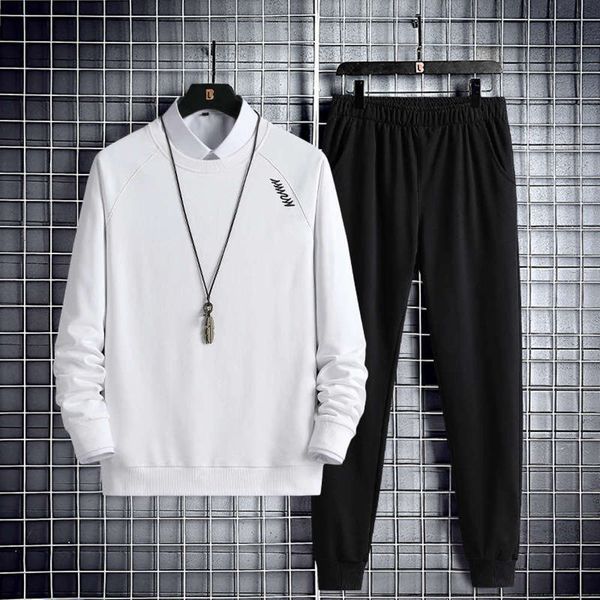 sweater round autumn men's new style neck leisure sports suit, Gray
sweater round autumn men's new style neck leisure sports suit, Gray