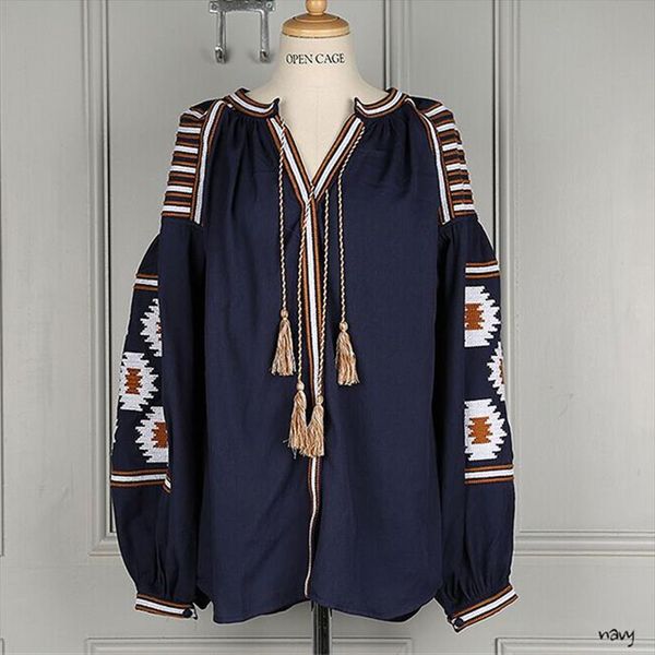 white blouses bohemian style summer 2021 new pattern elegant boho embroidered lantern sleeve tassels loose shirt for women
white blouses bohemian style summer 2021 new pattern elegant boho embroidered lantern sleeve tassels loose shirt for women