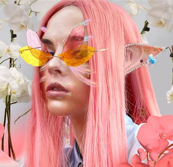 sunglasses fairy rimless women clear ocean lens dragonfly designer shades fashion cool decorative glasses female for po, White;black
sunglasses fairy rimless women clear ocean lens dragonfly designer shades fashion cool decorative glasses female for po, White;black