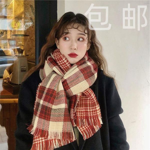 scarves 2021 fashion cold-proof double-sided plaid knitted warm retro scarf women autumn and winter imitation cashmere, Blue;gray
scarves 2021 fashion cold-proof double-sided plaid knitted warm retro scarf women autumn and winter imitation cashmere, Blue;gray