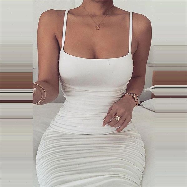 spaghetti strap tight bodycon dress ruched midi dress summer white tube party dresses women club two layers, Black;gray
spaghetti strap tight bodycon dress ruched midi dress summer white tube party dresses women club two layers, Black;gray