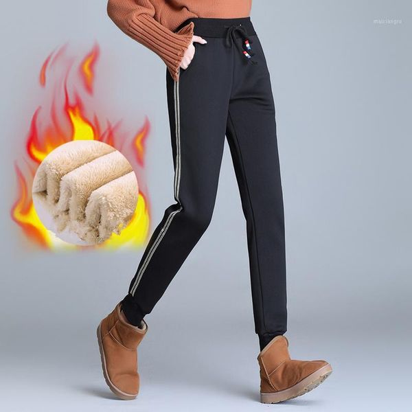 korean women pants woman thick cotton trousers plus velvet women wool sport harlan pants plus size pantalones mujer cintura alta1, Black;white
korean women pants woman thick cotton trousers plus velvet women wool sport harlan pants plus size pantalones mujer cintura alta1, Black;white