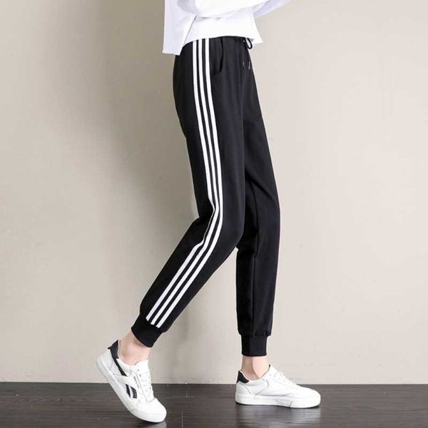 autumn women's sports pants three side stripe cotton sweatpants joggers pants for women joggings running trousers x2066, Black;blue
autumn women's sports pants three side stripe cotton sweatpants joggers pants for women joggings running trousers x2066, Black;blue