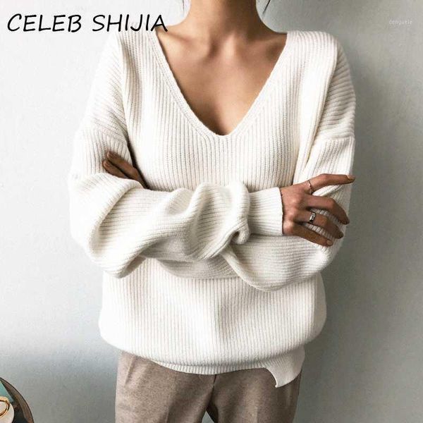 shijia v-neck loose sweater for woman autumn long-sleevel oversized knitted jumper female 2020 winter knitting pullovers femme1, White;black
shijia v-neck loose sweater for woman autumn long-sleevel oversized knitted jumper female 2020 winter knitting pullovers femme1, White;black