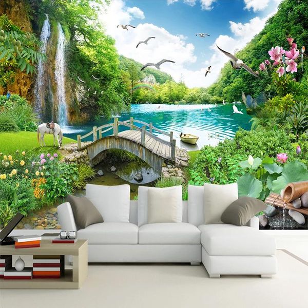 custom 3d p wallpaper waterfall bridge nature landscape large mural living room sofa tv background wall decals self-adhesive
custom 3d p wallpaper waterfall bridge nature landscape large mural living room sofa tv background wall decals self-adhesive