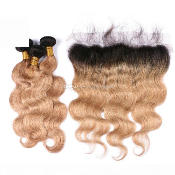 honey blonde ombre body wave wavy hair bundles with lace frontal two tone 1b 27 ear to ear frontal with body wave hair, Black;brown
honey blonde ombre body wave wavy hair bundles with lace frontal two tone 1b 27 ear to ear frontal with body wave hair, Black;brown