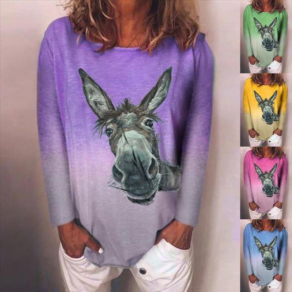 woman tshirts harajuku tshirt women plus size long sleeve donkey printed o neck tee t shirt women 2020 mujer camisetas, White
woman tshirts harajuku tshirt women plus size long sleeve donkey printed o neck tee t shirt women 2020 mujer camisetas, White