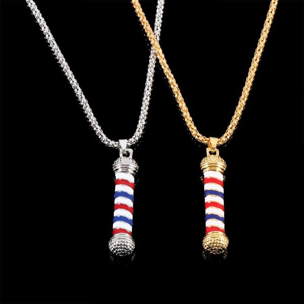pendant necklaces 1 pcs fashion unique charm barber shop pole barbers rotating light necklace jewelry chain, Silver
pendant necklaces 1 pcs fashion unique charm barber shop pole barbers rotating light necklace jewelry chain, Silver