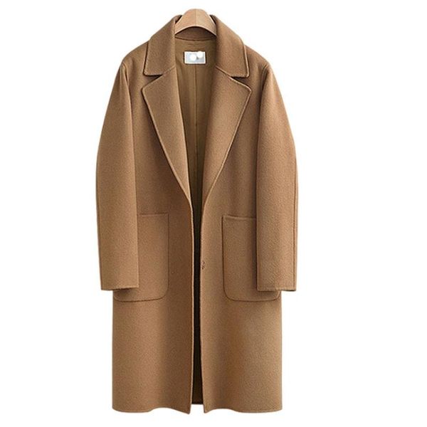 women's wool & blends 2021 autumn winter women coat warm loose large size fashion solid mid-length jacket female outerwear 5xl, Black
women's wool & blends 2021 autumn winter women coat warm loose large size fashion solid mid-length jacket female outerwear 5xl, Black