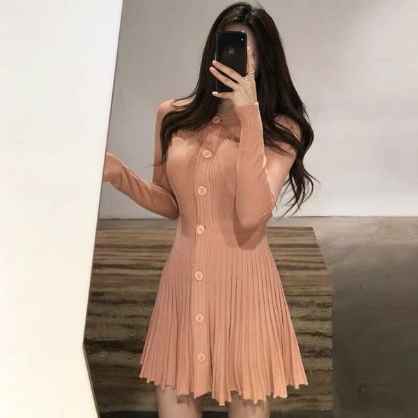 new solid 2021 spring lean was thin elegant nightgown dressed in knit women's clothing short button chic knitted y228 v1xa, Black;gray
new solid 2021 spring lean was thin elegant nightgown dressed in knit women's clothing short button chic knitted y228 v1xa, Black;gray