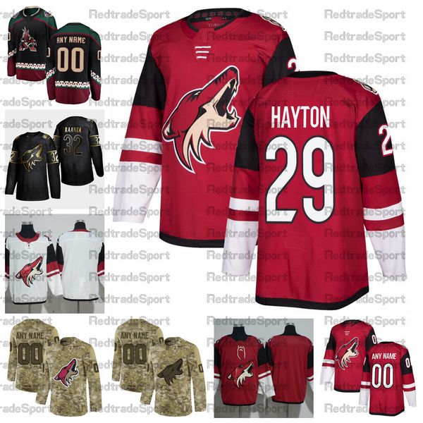 2021 customize barrett hayton arizona coyotes hockey jerseys alternate black #29 barrett hayton stitched hockey shirts c patch, Black;red
2021 customize barrett hayton arizona coyotes hockey jerseys alternate black #29 barrett hayton stitched hockey shirts c patch, Black;red