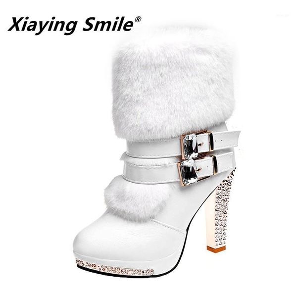 boots xiaying smile women high end super fashion warm double buckle faux fur crystal casual shoes thin heels ladies boots1, Black
boots xiaying smile women high end super fashion warm double buckle faux fur crystal casual shoes thin heels ladies boots1, Black