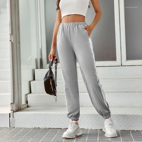 women's pants & capris women wild casual trouser sportspants fashion solid color side stripe stitching high-waist beam feet pant for fe, Black;white
women's pants & capris women wild casual trouser sportspants fashion solid color side stripe stitching high-waist beam feet pant for fe, Black;white