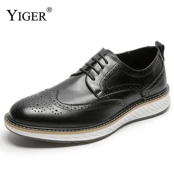 dress shoes yiger men's brogue man business genuine leather male oxford formale lace-up carved, Black
dress shoes yiger men's brogue man business genuine leather male oxford formale lace-up carved, Black