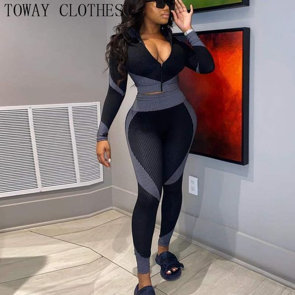 women's tracksuits s-4xl plus size women colorblock zipper design & high waist pants set elastic sport long sleeve, Gray
women's tracksuits s-4xl plus size women colorblock zipper design & high waist pants set elastic sport long sleeve, Gray
