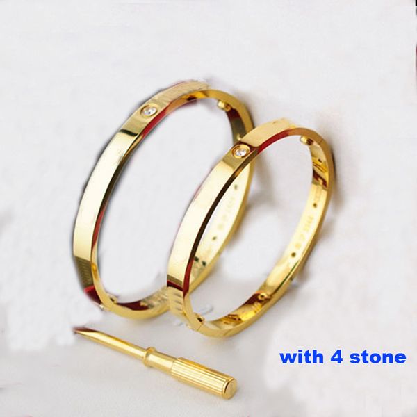 gold, white gold and rose gold stainless steel bangle bracelet with screwdriver and 4 stone with box set, Black
gold, white gold and rose gold stainless steel bangle bracelet with screwdriver and 4 stone with box set, Black