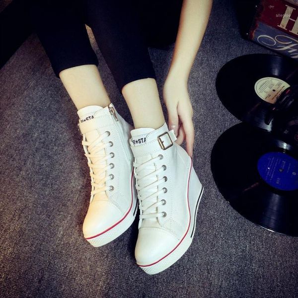 boots autumn women shoes hidden wedge invisible heel zipper 2021 casual canvas high breathable platform sneakers1, Black
boots autumn women shoes hidden wedge invisible heel zipper 2021 casual canvas high breathable platform sneakers1, Black