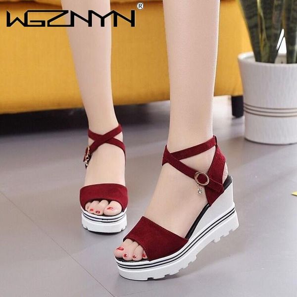 summer comfortable muffin thick bottom fish mouth high heel platform shoes woman sandals wedge sandals female sandalias mujer, Black
summer comfortable muffin thick bottom fish mouth high heel platform shoes woman sandals wedge sandals female sandalias mujer, Black
