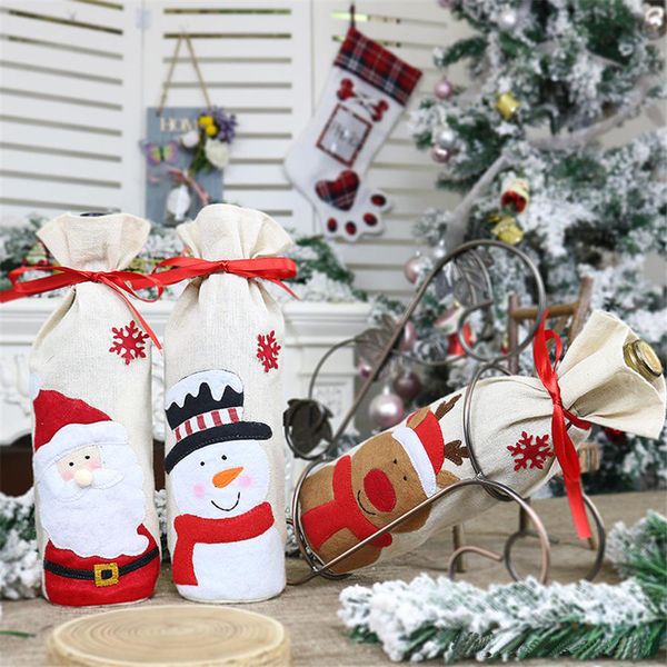 christmas wine bottle cover nonwovens wine bottle sweater cover pouch xmas new year eve dinner party l kitchen table decoration
christmas wine bottle cover nonwovens wine bottle sweater cover pouch xmas new year eve dinner party l kitchen table decoration