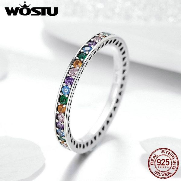 cluster rings wostu genuine 925 sterling silver rainbow colorful cz stone finger for women party jewelry gift fir392, Golden;silver
cluster rings wostu genuine 925 sterling silver rainbow colorful cz stone finger for women party jewelry gift fir392, Golden;silver