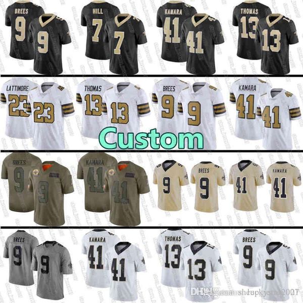 9 drew brees 13 michael thomas 41 alvin kamara jersey new orleans saints 7 taysom hill 23 marshon lattimore harris football jersey, Black;red
9 drew brees 13 michael thomas 41 alvin kamara jersey new orleans saints 7 taysom hill 23 marshon lattimore harris football jersey, Black;red