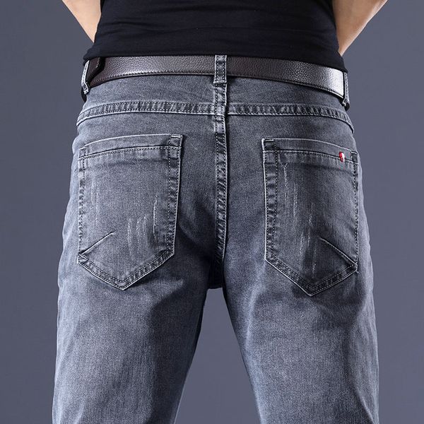 autumn new grey jeans korean fashion slim feet young stretch pants men's figure, Blue
autumn new grey jeans korean fashion slim feet young stretch pants men's figure, Blue